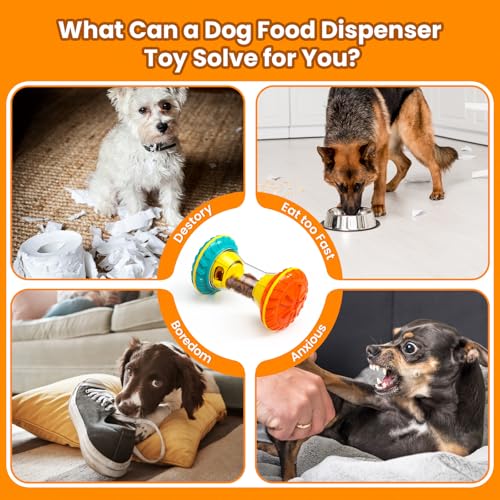 BoYoYo Interactive Dog Puzzle Toys for Boredom, Dogs Enrichment Toy to Keep Them Busy, Treat Dispensing Slow Feeder