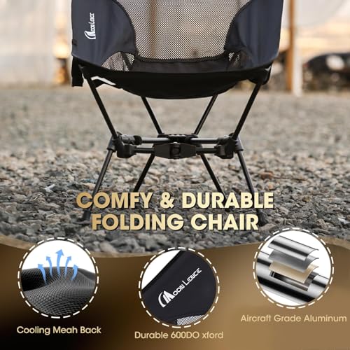MOON LENCE Portable Camping Chair Backpacking Chair - The 4th Generation Ultralight Folding Chair - Compact, Lightweight F...