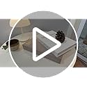 RolenBox Decorative Books for Home Decor, Coffee Table Decor with Linen White Books Stack Bookshelf, Fake Book Double as L...