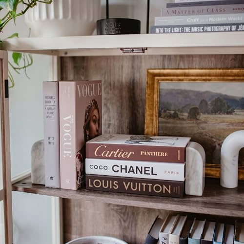 PROBENEX Luxe Large 4 Pcs Faux Decorative Books Set | Not Real Books, Cardboard Foldable Display Props | Modern Designer C...