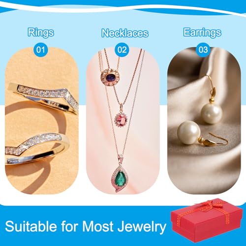 PATIKIL Jewelry Gift Boxes, 80Pcs Small Gift Packaging Box Cardboard Bulk with Lid Ribbon for Bracelet Earring Ring Christ...