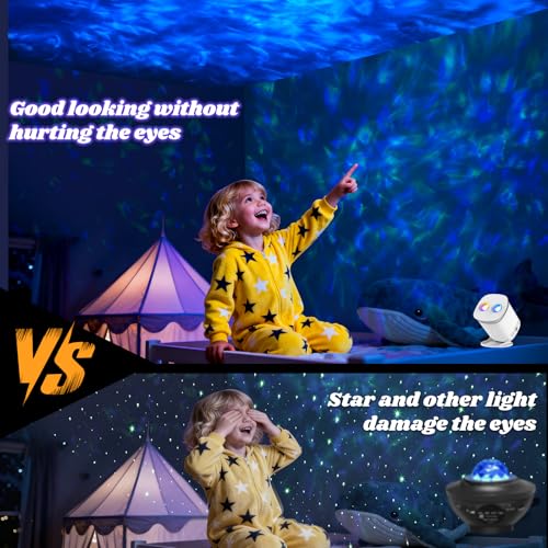 Galaxy Projector, Galaxy Projector for Bedroom, Night Light for Kids, Nebula Ceiling LED Lamp, Room Decor, with Timer and ...