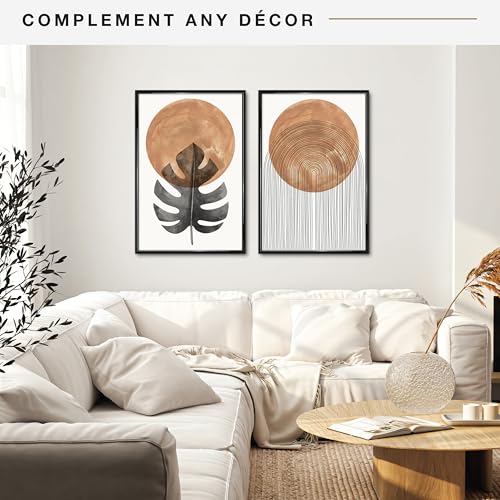 MCS Trendsetter 24x36 Poster Frame Black High-Gloss, Vertical & Horizontal Wall Hanging Large Picture Frame for Photos, Po...