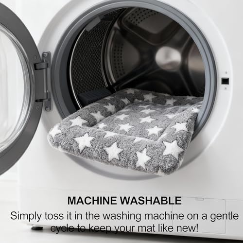 Fogkiss Dog Bed Mat, Reversible Crate Pad & Cute Dog Bed - Machine Washable Kennel Mat with Ultra Soft for Small Dogs & Cats