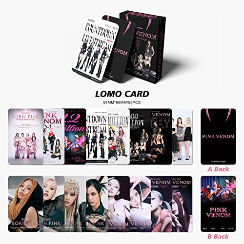 KPOPBP 159 Pcs Born Pink Album Gift Box Set Blink Fans Gift Merchandise Photocards Birthdays Party Decorations Kpop Lanyar...