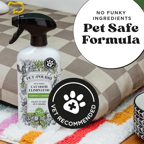 Pet-Pourri Smell Ya Litter Cat Litter Deodorizer Spray, Purrfectly Bamboo 3.4 Fl Oz, Up to 170 Uses, Pet Odor Remover with...