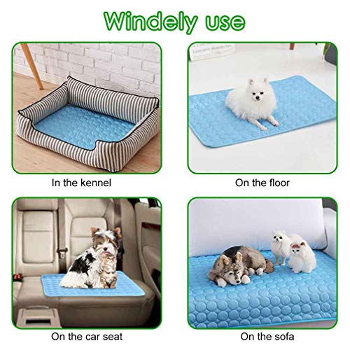 Jaaytct Self-Cooling Mat for Dogs Cats, Summer Pet Cooling Pad Washable Dog Cooling Blanket for Indoor & Outdoor