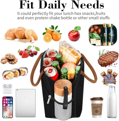 Coobiiya Lunch Box Lunch Bag for Women Men,Reusable Cute Lunch Pail bag,Leakproof,Insulated LunchBox Tote Compact 10L, Coo...