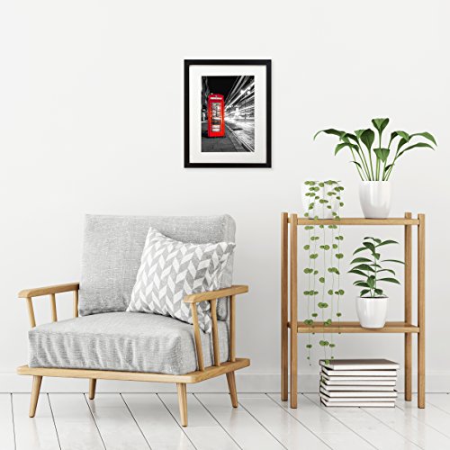 Americanflat 11x14 Picture Frame with Shatter-Resistant Glass - Use as 8x10 Frame with Mat or Display 11x14 Photo Without ...