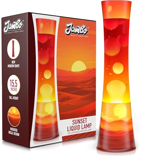 JAMBO 15.5" The Upgraded Motion Lamp, Sunset Decal Motion Light, Beautiful Home Decor, Living Room Bedroom Lamp, Relaxing ...