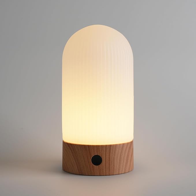 WEILAILUX Battery Operated Shower Lamp Waterproof, Small Portable Cordless Table Lamp Rechargeable, Touch Dimmable Mood Li...