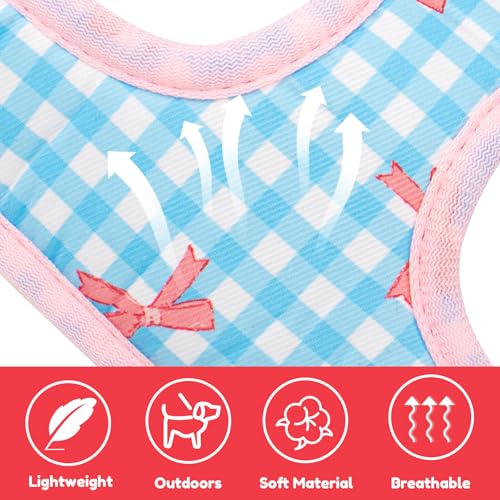 Coppthinktu Dog Harness for Small Sized Dogs, Puppy Cat Harness with Leash Set No Pull Dog Harness Adjustable Reflective S...