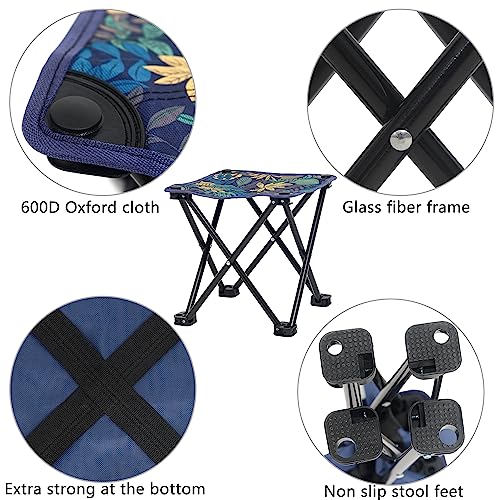 Wind Tour Portable Folding Camping Stool Outdoor Camping Lightweight Samll Chair for Fishing Hiking Gardening and Beach wi...