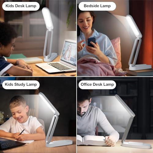 Giryuhd LED Desk Lamp for Office Home & Battery Operated Lamp Rechargeable Lamp Foldable & Portable Light, LED Desk Light ...