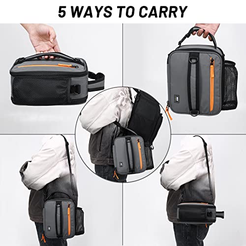 MIER Expandable Lunch Bag Insulated Lunch Box for Men to Work Travel Portable Lunchbox Bags with Shoulder Strap and Water ...