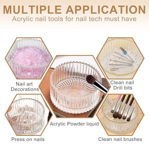 Birthday Gifts For Women Vanity Bathroom Organizer Glass Jars with Lids Candy Dish Aesthetic Room Home Decor Trinket Dish ...