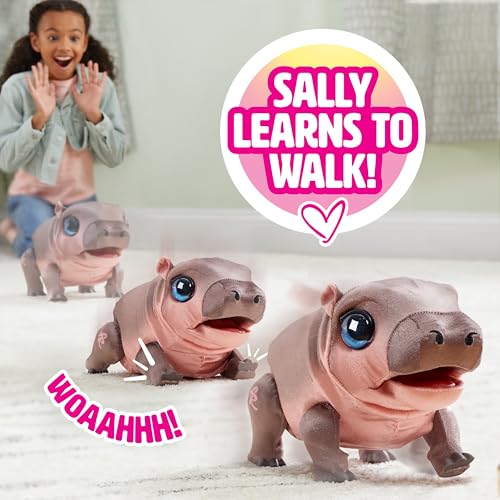 FurReal Sally The Silly Hippo, 9 Inch Interactive Plush, Kids Toys for Ages 4 Up by Just Play, Kids Toys for Ages 4 Up by ...