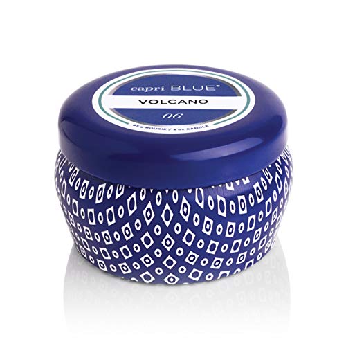 Capri Blue Volcano Scented Mini Tin Jar Candle - Luxury Candles for Home Scented with Tropical Fruit & Sugared Citrus - So...