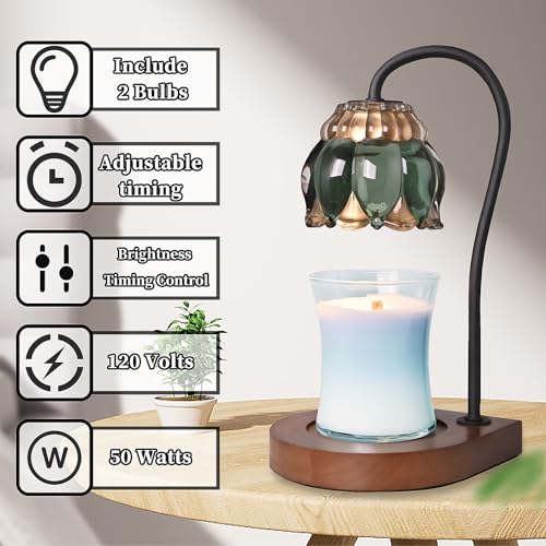 PPZHAVG Candle Warmer Lamp Birthday Gifts for Women Mom, Mothers Day Gifts, Compatible with All Jar Candles, Wax Melt for ...
