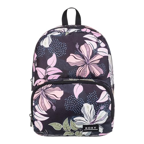Roxy Women's Always Core Backpack | Travel | Everyday Carry | Beach | Polyester | 8L Capacity - Anthracite Sunny Floral Swim