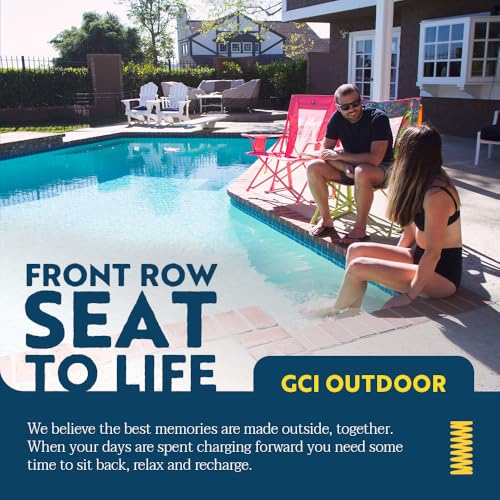 GCI Outdoor Comfort Pro Rocker Camping Chair | Portable Folding Rocking Chair with Durable Armrests & Drink Holder — Sweet...