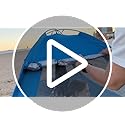 COVACURE 2026 New Upgraded Beach Tent Sun Shelter for 3-4 Person - UPF 50+ UV Protection Beach Shade, Waterproof & Lightwe...