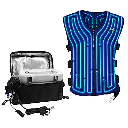 Alphacool 12V Motorcycle Circulatory Cooling Vest System with SAE Adapter, Powersports Cooler Vest, Unisex