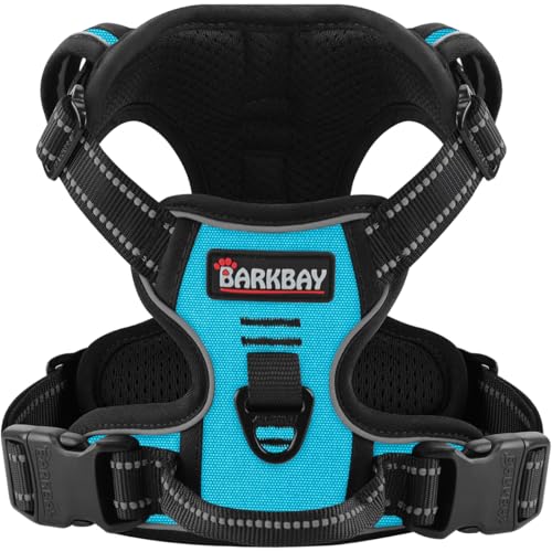 BARKBAY Dog Harness No Pull for Large Dogs - Adjustable, Reflective, Comfortable, No Choke, Heavy-Duty - Perfect for Outdo...