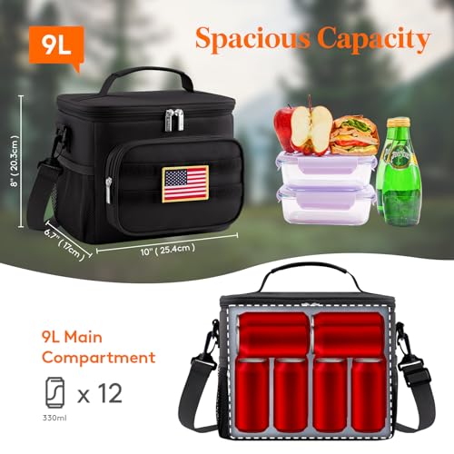 Lifewit Tactical Lunch Box for Men, Insulated Lunch Bag Adult, Heavy Duty Large Lunch Soft Leakproof Cooler Bag for Women ...