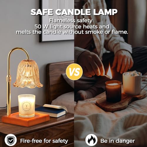GODONLIF Candle Warmer Lamp with Timer Dimmable, Birthday Gifts for Women Mom, House Warming Gifts New Home Decor, Wax Mel...
