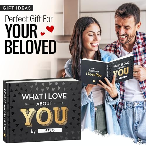 What I Love about You Book - Valentines Day Gifts for Him, Her - Fill-in-the-Blank Book for Men, Boyfriend, Husband, Wome...