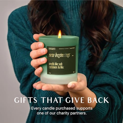 Benevolence LA New Beginnings Scented Candles | 10 oz, 40-50 Hour Burn, New Home Candle | House Warming Gifts for Women, F...