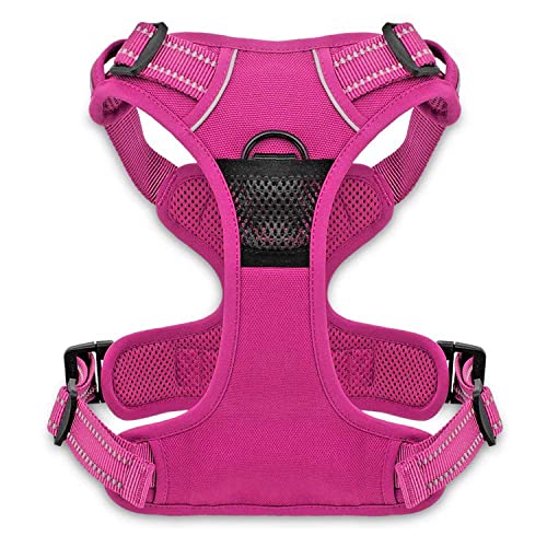 Voyager Dog Harness Dual Leash Attachment No-Pull Control Adjustable Soft but Strong Pet Harness for Medium and Large Dogs...