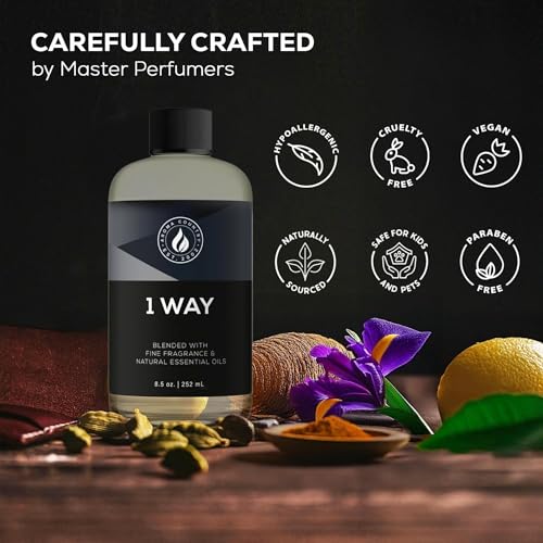 Aroma Country 1 Way Diffuser Oil - Luxury Hotel Santal Fragrance Oil for Diffuser Refill, Sandalwood Home Aroma Diffusers...