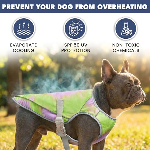 Spark Paws Dog Cooling Vest - SPF 50 UV Sun Protection - Summer Heat Relief Gear for Dogs, Lightweight, Evaporative Coolin...