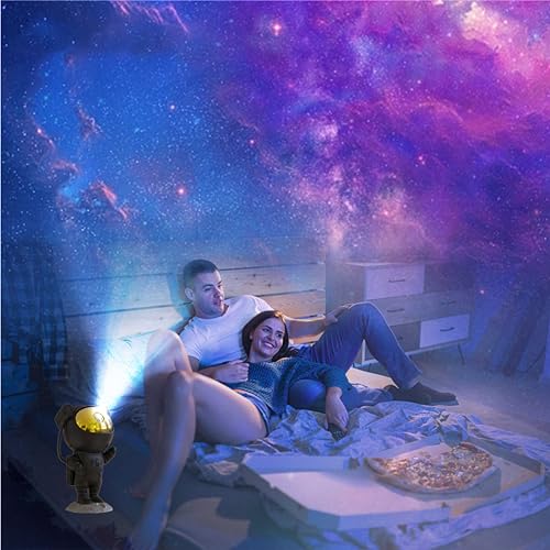 SFOUR Astronaut Galaxy Projector Night Light，Lights for Bedroom,Kids Room Decor Aesthetic, Adjustable Head Angle,Gift for ...