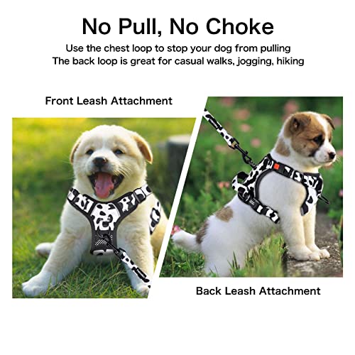 Petmolico No Pull Dog Harness and Leash Set, No Choke 4 Leash Attchments Easy Control Handle Soft Padded Reflective Vest D...