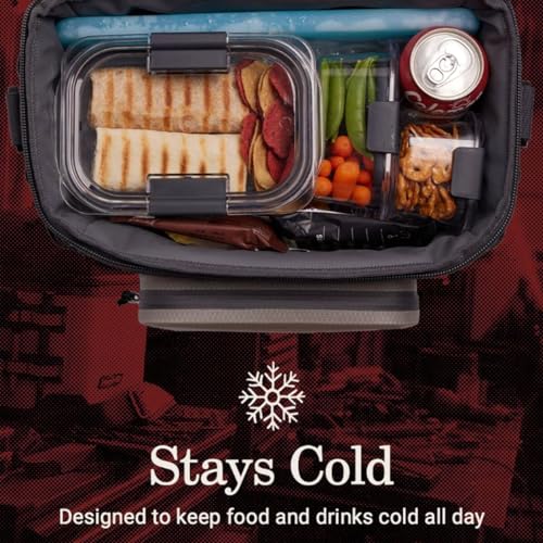 Coleman Pro 24-Can Premium Soft Cooler Lunchbox, Fully Insulated Lid & Body Stays Cold up to 35 Hours, Great for Camping, ...