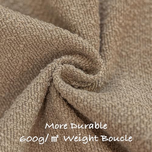 GEEORY Decorative Throw Pillow Covers 22x22 Inch Pack of 2,Textured Boucle Neutral Cushion Cases for Bed Couch Sofa, Accen...