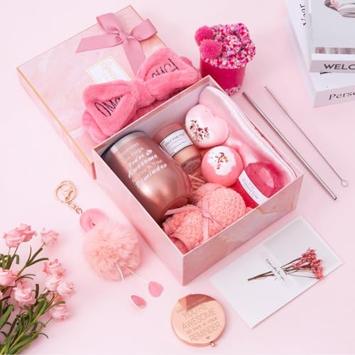 Gifts Basket for Women - Birthday Gifts for Women,Women Gifts Set Contains 13 Items Unique Female Gift Ideas,Relaxing Care...