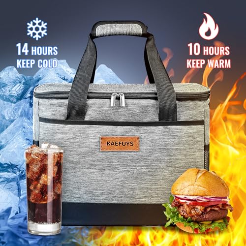 Insulated Cooler Bag Soft Cooler Bag for Men/Women with Shoulder Strap, Leakproof for Camping, Travel, Picnic, Work (30L)