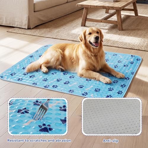 Pet Cooling Gel Pad with Patent Technology, 20in Dog Cooling Mat for Summer, Self-Cooling Mat for Medium/Small Dogs, Non-S...