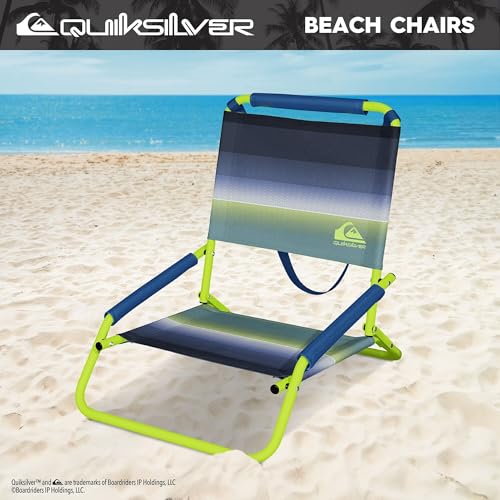Quiksilver Low Beach Chair – Lightweight Folding Chair – Portable and Durable Chairs for Beach, Patio, Camping Chair, or S...