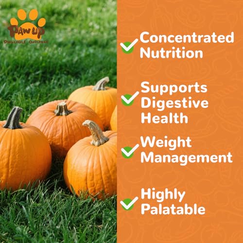 PAWUP Freeze-Dried Pumpkin Treats for Dogs & Cats – High Fiber, Single Ingredient Natural Snacks for Digestion & Gut Healt...
