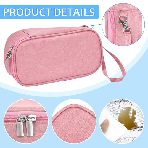 ISUSSER Breastmilk Cooler Bag with Ice Pack, Portable Insulated Breast Milk Storage Cooler Bag, Small Stylish Breastmilk S...