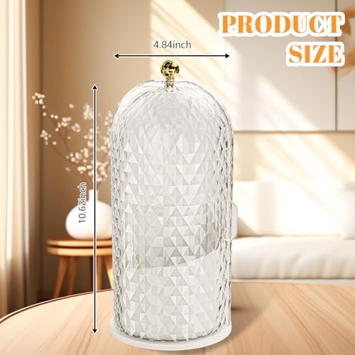 360 Rotating Makeup Brush Holder Organizer With Lid - Multifunctional Toothbrush Holder With Cover For Bathroom Countertop...