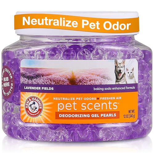 Arm & Hammer for Pets Air Care Pet Scents Deodorizing Gel Beads, Pet Odor Eliminator for Rooms Closets and Small Spaces wi...