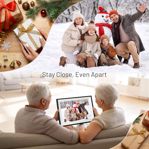 AEEZO Digital Picture Frame, 10.1 Inch Digital Photo Frame with 1280 * 800 HD IPS Touch Screen, Smart Digital Frame Built-...