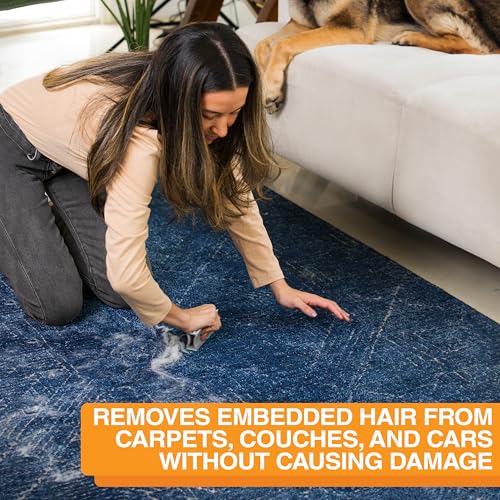FurDozer Pet Hair Remover & Auto Detailing Tools - Cat & Dog Hair Remover for Carpets, Car Interiors, Couches, Bedding, & ...