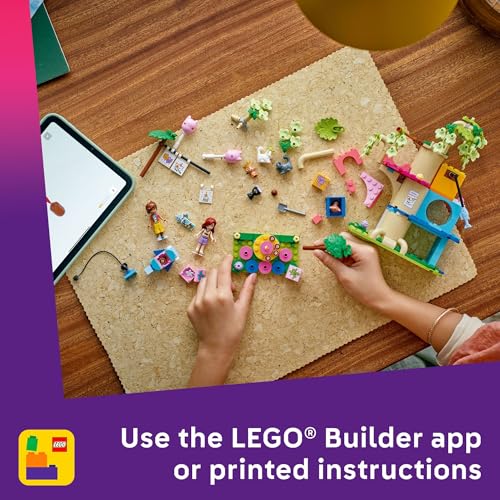 LEGO Friends Party & Tree House Building Toy, Pretend Play Blocks with Toys & 2 Minidolls, Creative Storytelling Toy for K...
